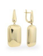 Серьги из лимонного золота