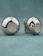 Серьги из белого золота c бриллиантами