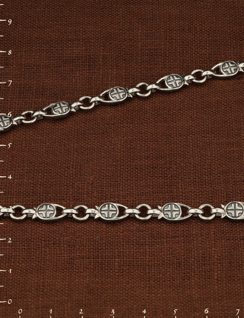 Цепь из белого золота