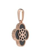 Подвеска из золота c бриллиантами и ониксом