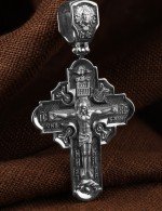 Крест из белого золота