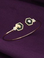 Браслет из лимонного золота c бриллиантами и ониксом