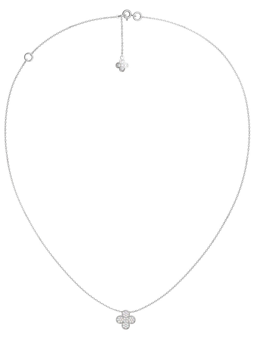 Колье из белого золота c бриллиантами