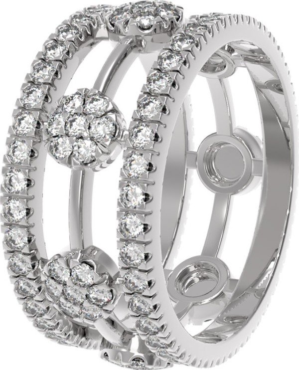 Подвеска из белого золота c бриллиантами