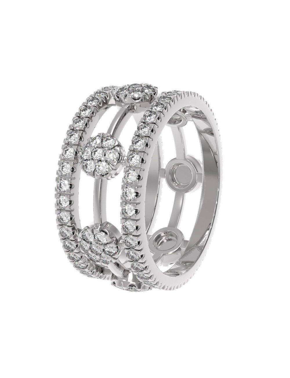 Подвеска из белого золота c бриллиантами