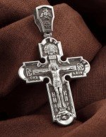 Крест из белого золота