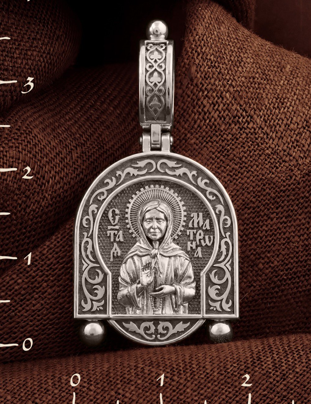 Образок из белого золота 585 пробы