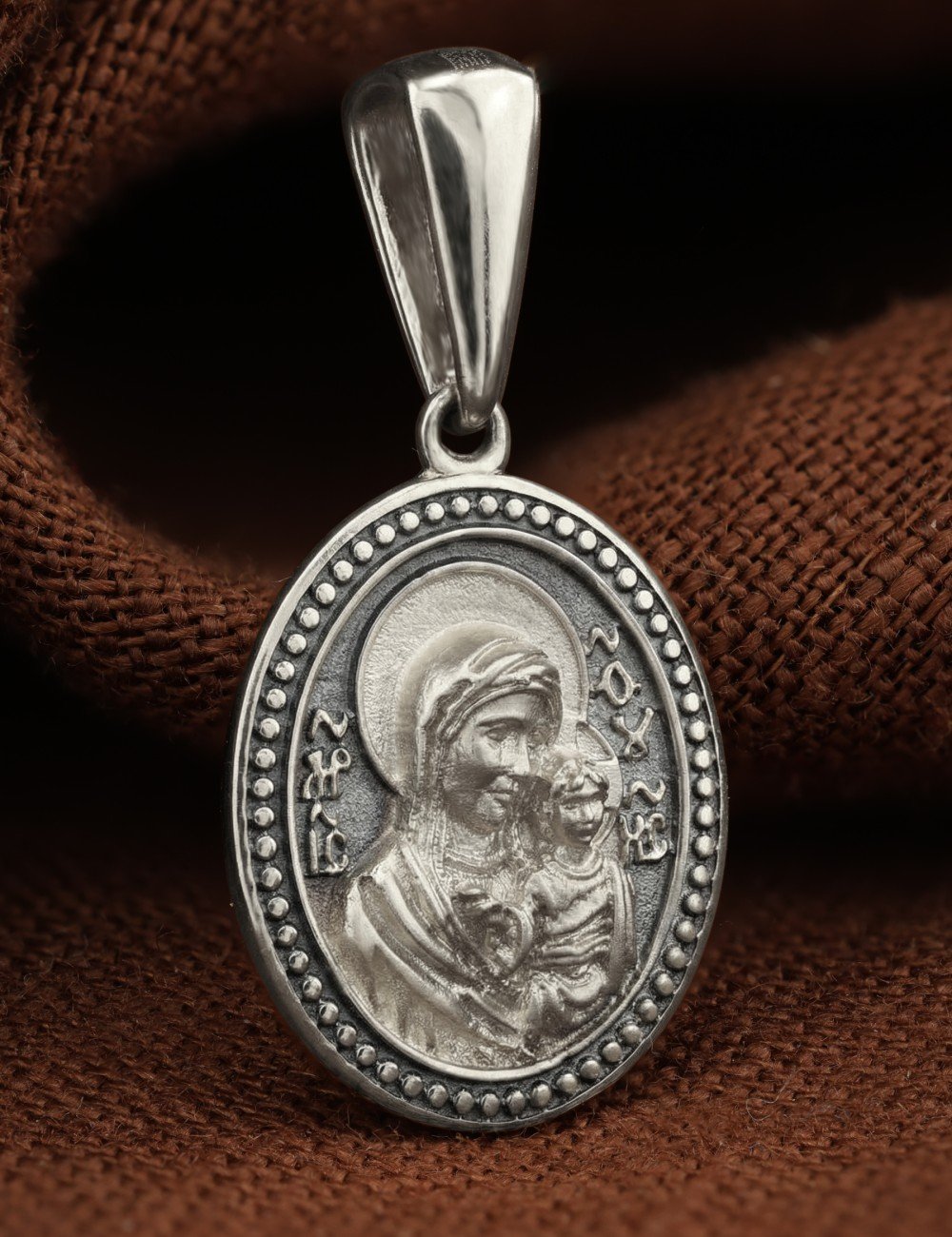 Образок из белого золота