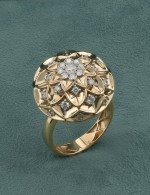 Кольцо из золота c бриллиантами