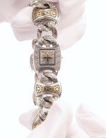 Браслет из серебра и золота c рубином