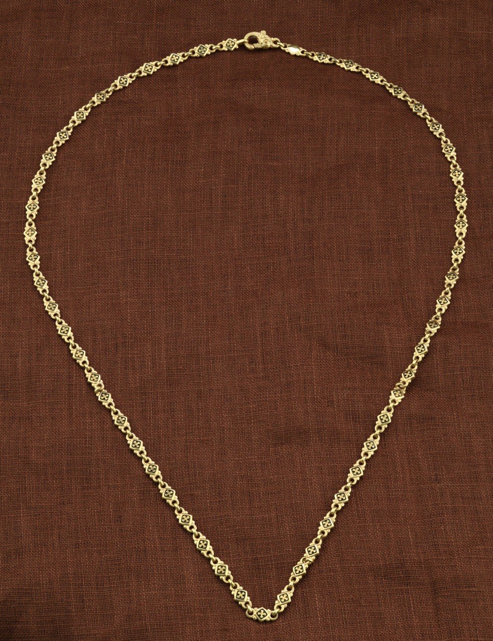 Цепь из лимонного золота