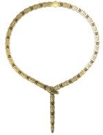 Колье из лимонного золота c бриллиантами и ониксом