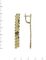 Серьги из лимонного золота