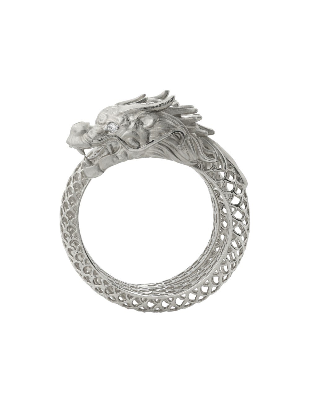 Кольцо из белого золота c бриллиантами