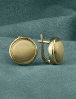 Серьги из лимонного золота