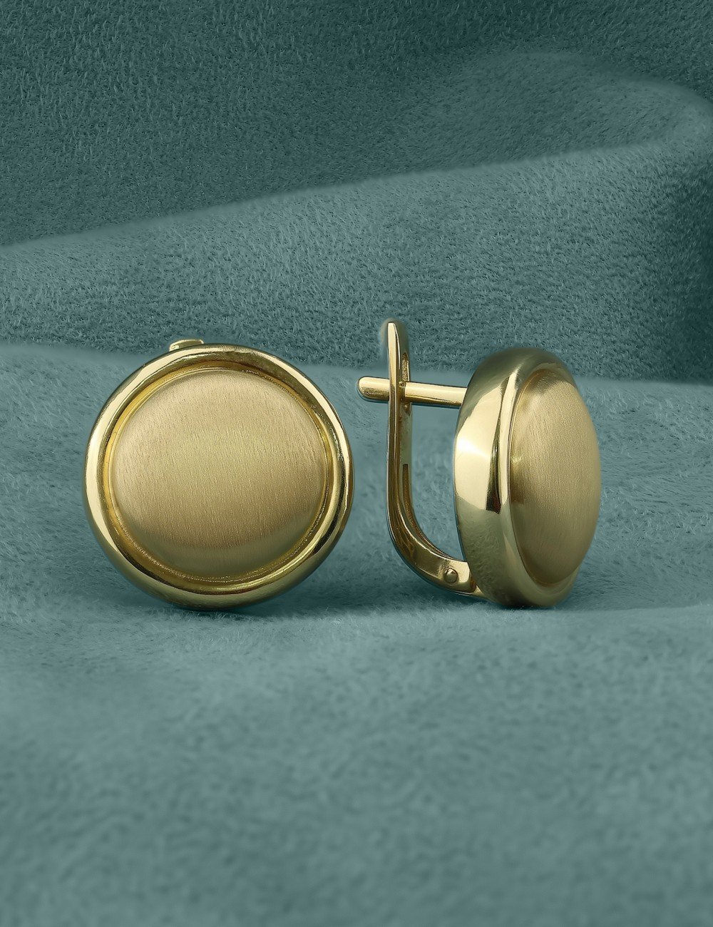 Серьги из лимонного золота