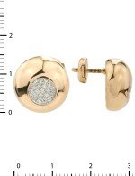 Серьги из золота c бриллиантами
