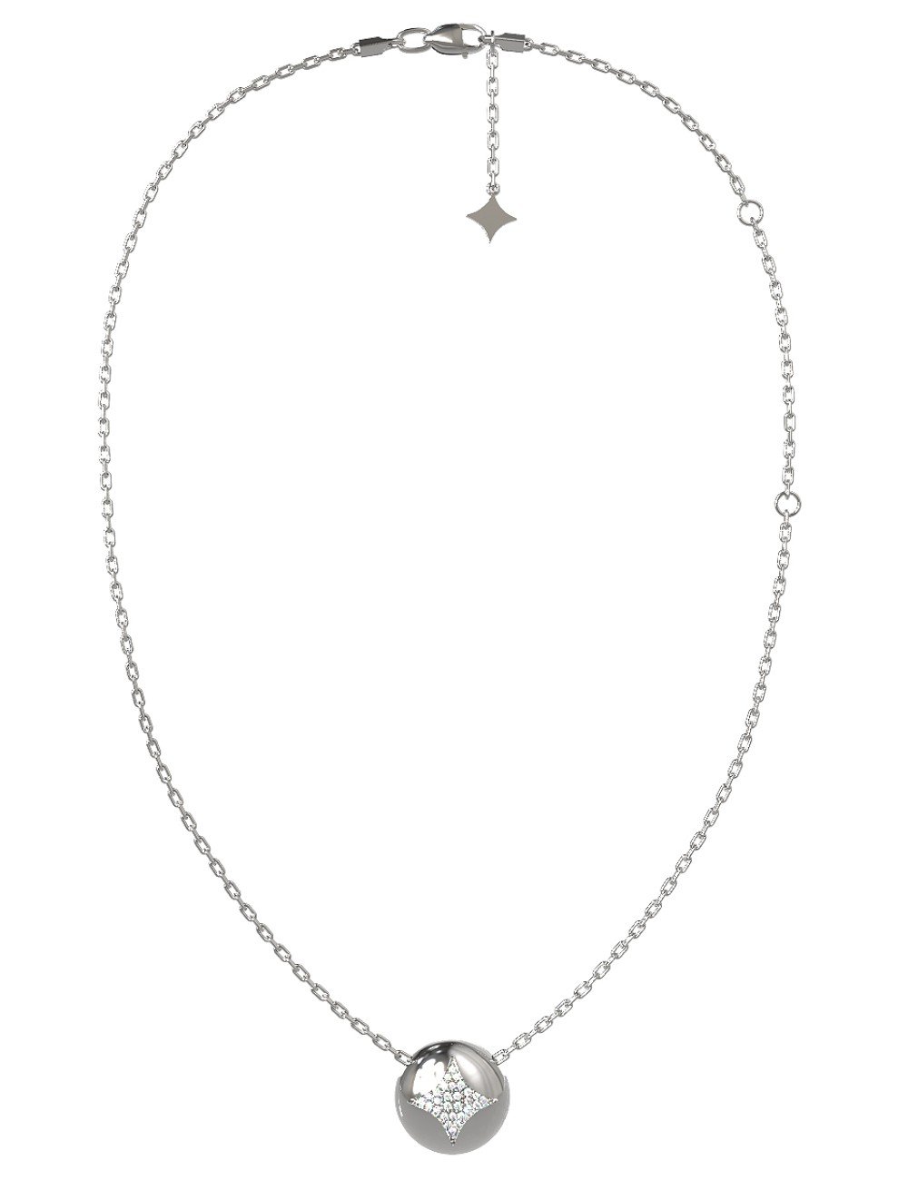 Колье из белого золота c бриллиантами