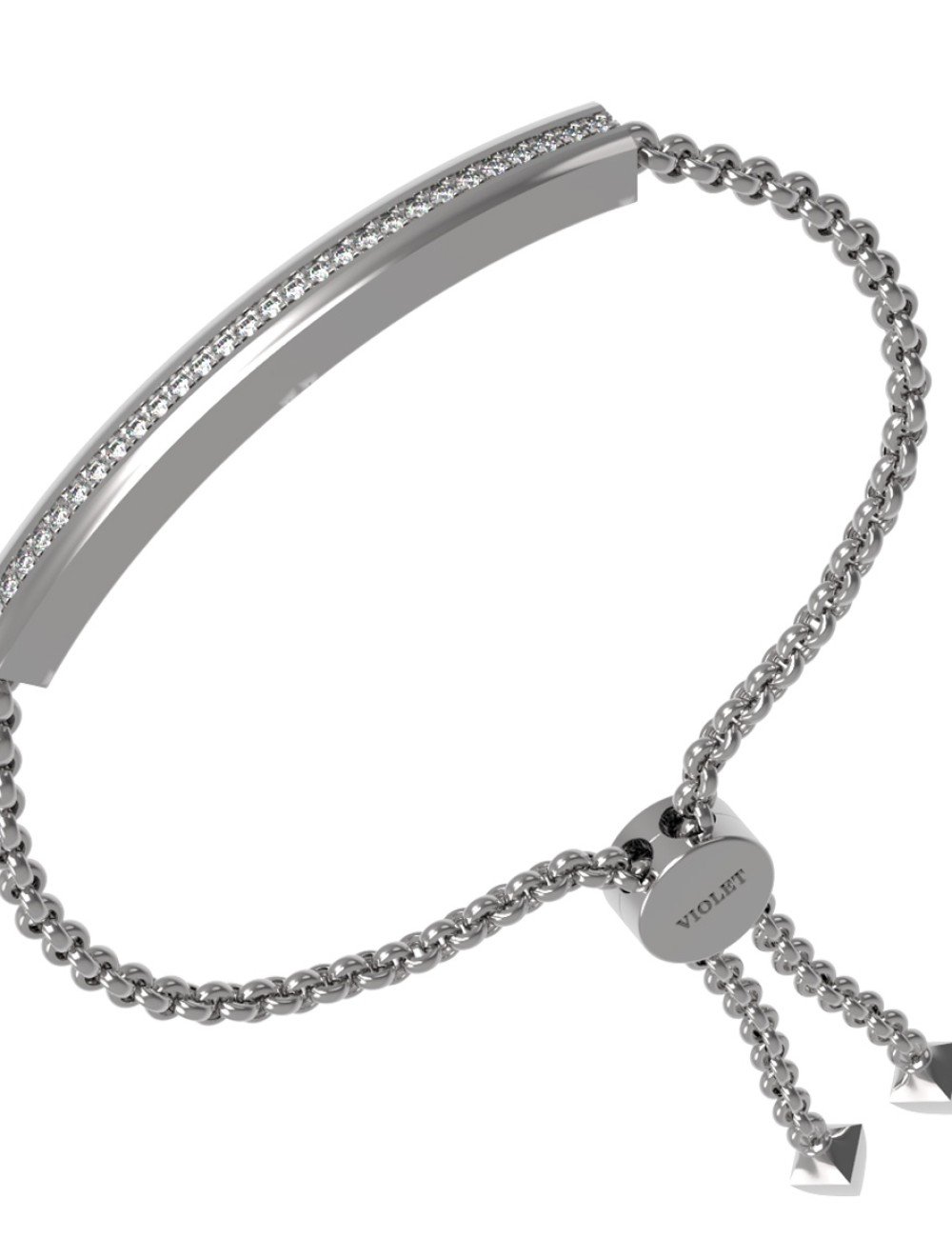 Браслет из белого золота c бриллиантами