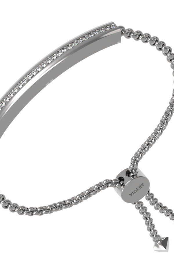 Браслет из белого золота c бриллиантами