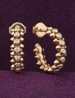 Серьги из золота c бриллиантами