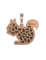 Подвеска из золота c бриллиантами и тигровым глазом