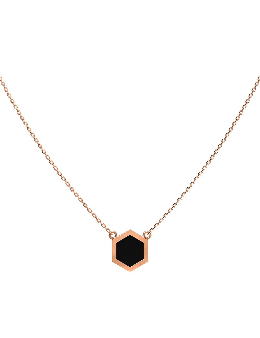 Колье из золота c ониксом