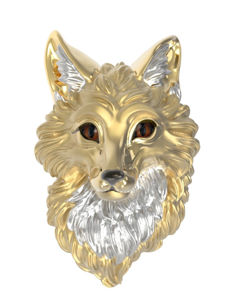 Подвеска из лимонного золота c эмалью