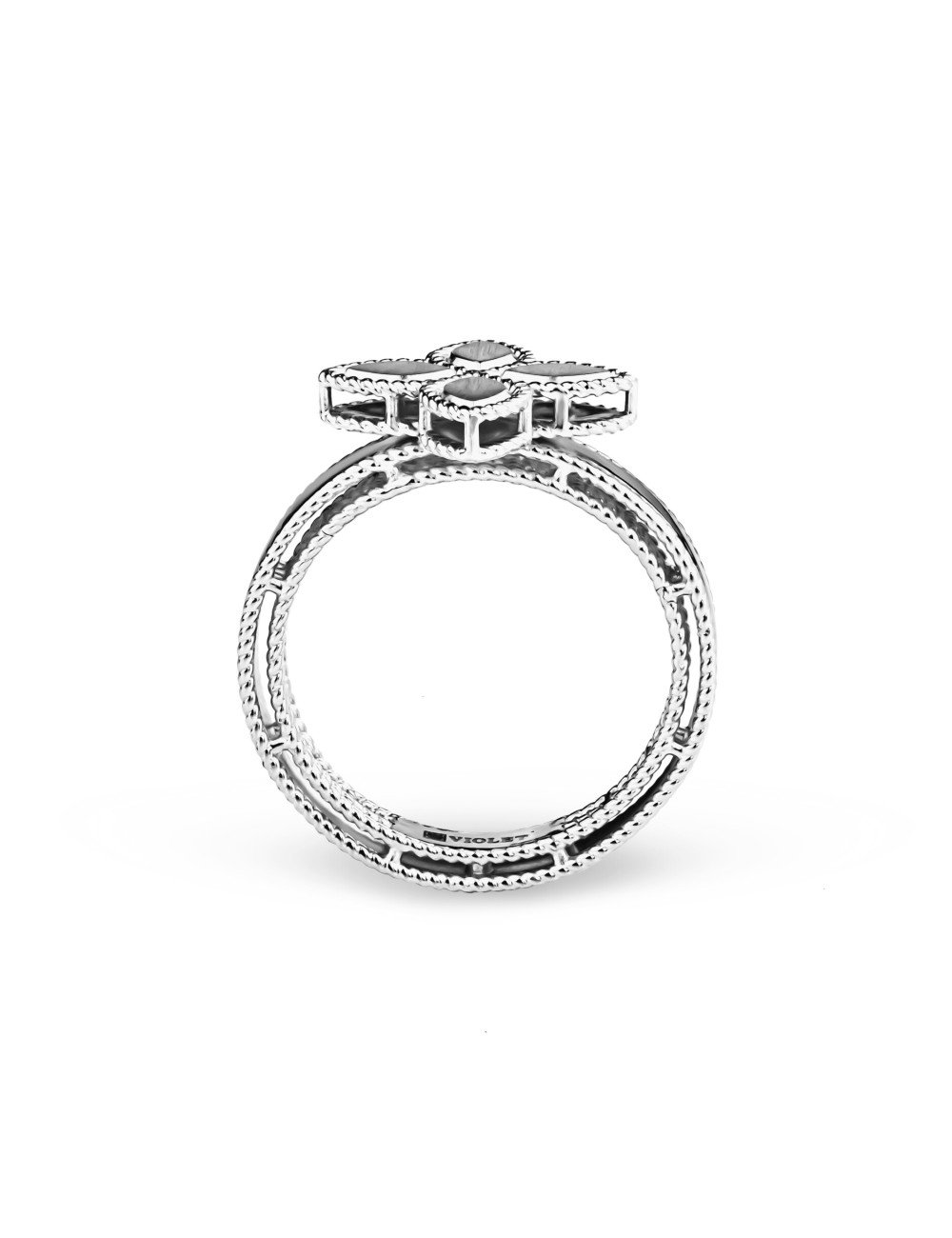 Кольцо из белого золота