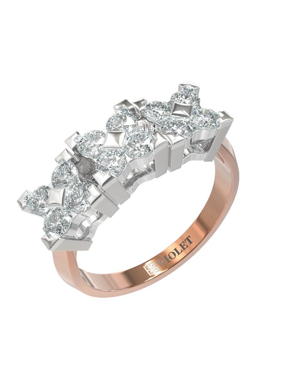 Кольцо из золота c бриллиантами