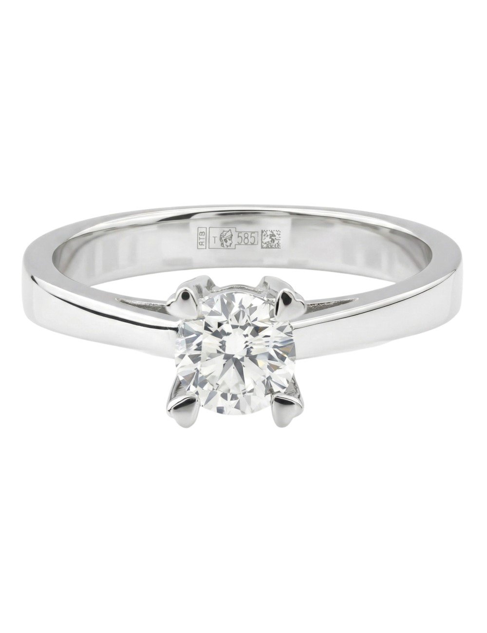 Кольцо из белого золота c бриллиантами