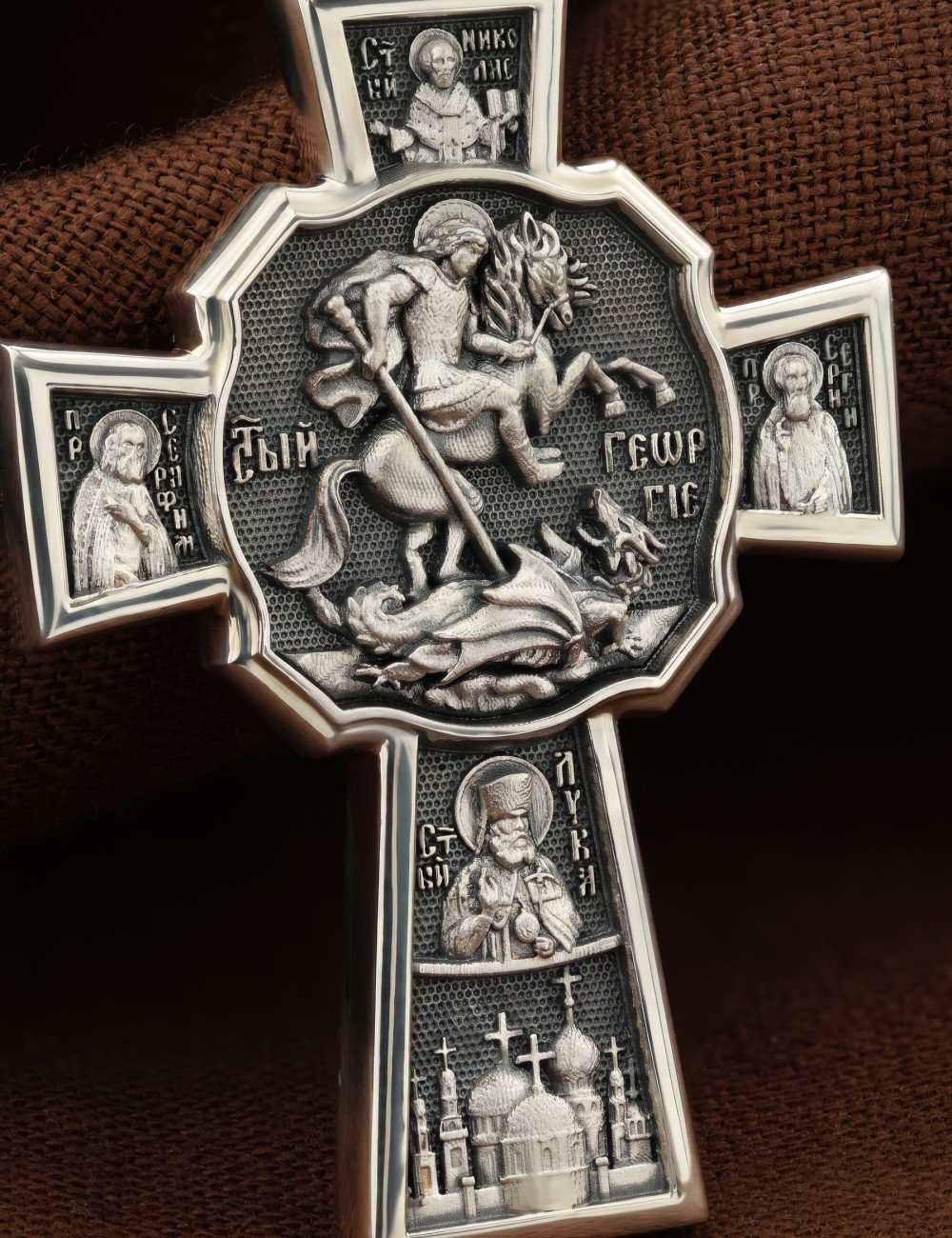 Крест из серебра 925 пробы