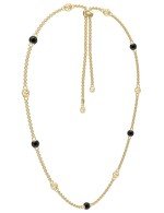 Колье из лимонного золота c ониксом