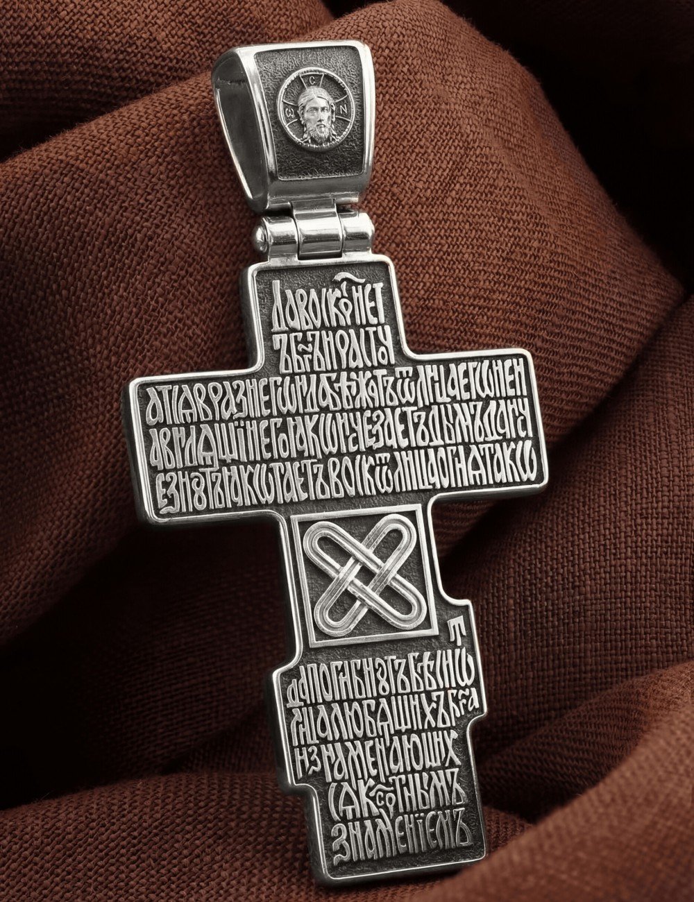 Крест из белого золота