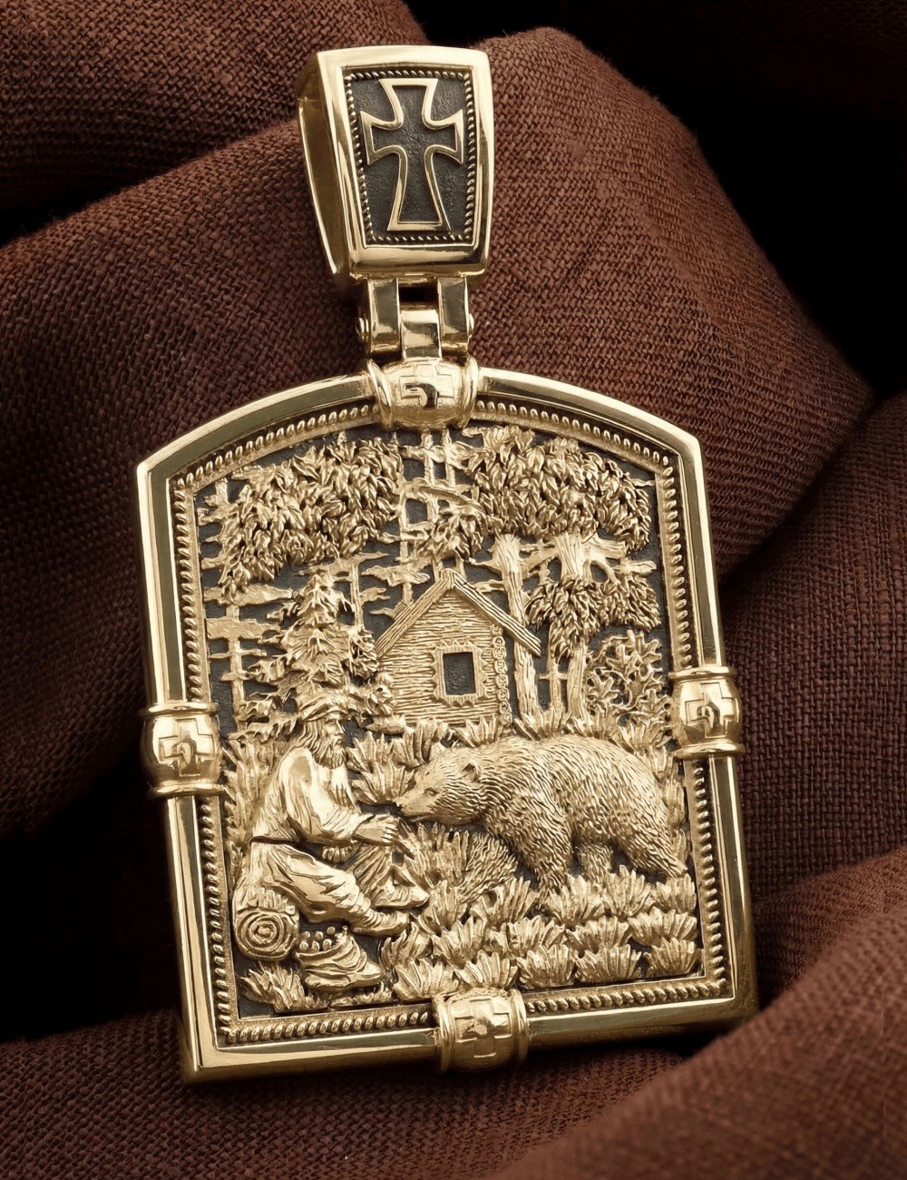 Образок из лимонного золота