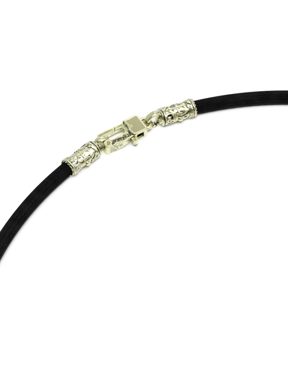 Шнурок шёлковый из зелёного золота c шёлковым шнурком