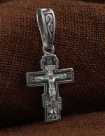 Крест из белого золота