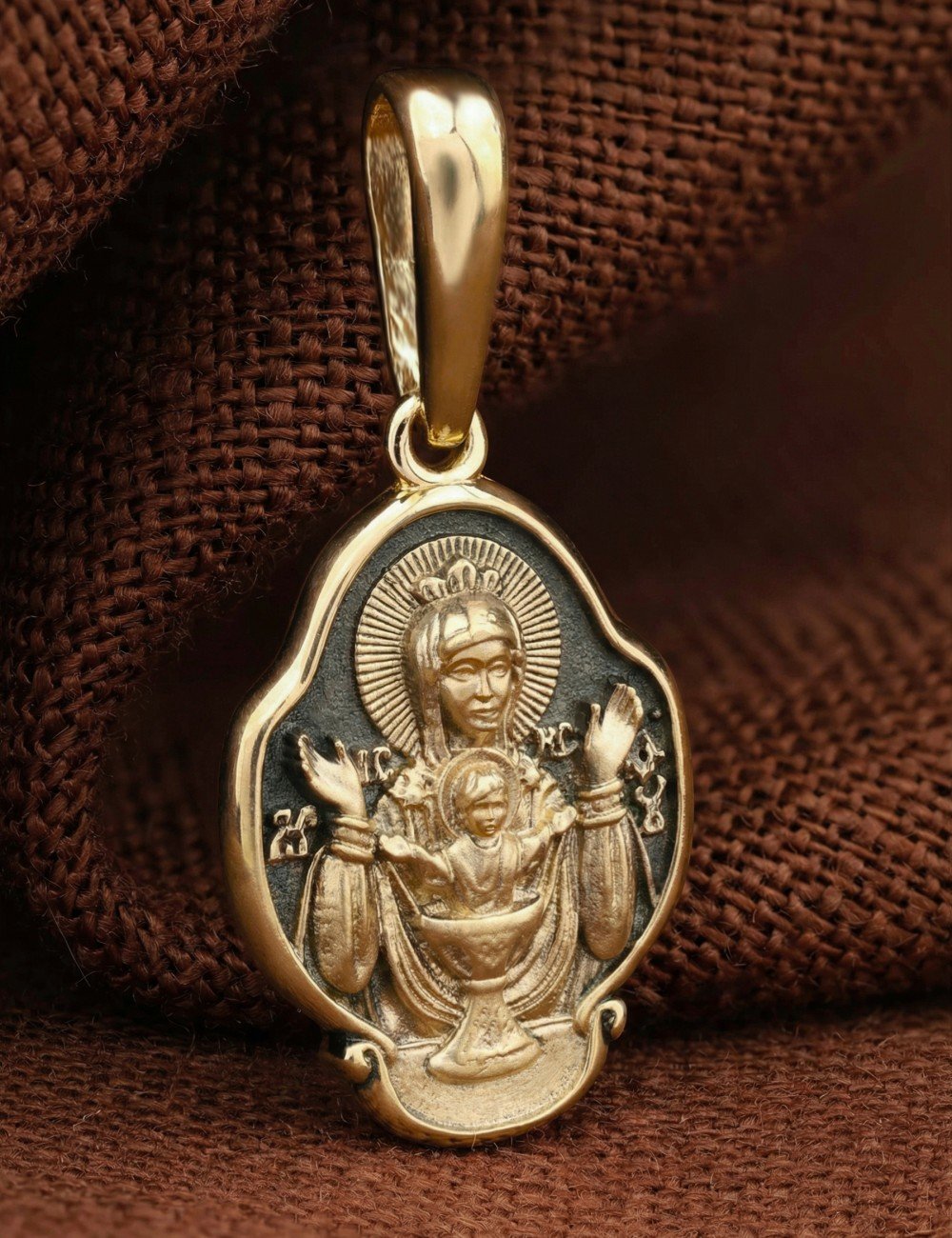 Образок из лимонного золота