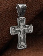Крест из белого золота