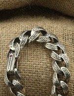 Браслет из серебра c рубином