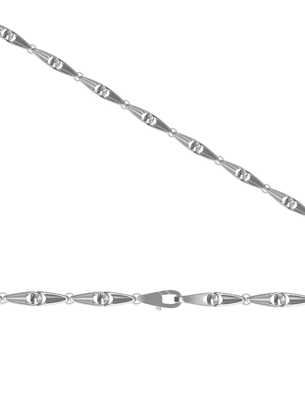 Цепь из белого золота