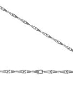 Цепь из белого золота