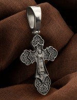 Крест из белого золота