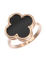 Кольцо из золота c ониксом