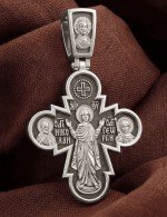 Крест из белого золота