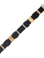 Браслет из белого золота c кожаным шнурком