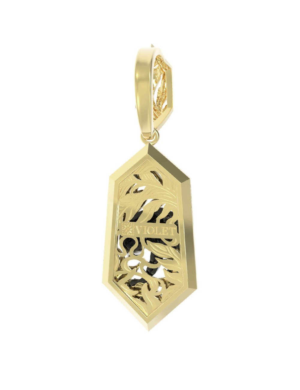 Подвеска из лимонного золота