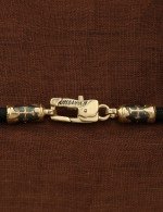 Шнурок шёлковый из лимонного золота c шёлковым шнурком