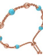 Браслет из золота c бирюзой