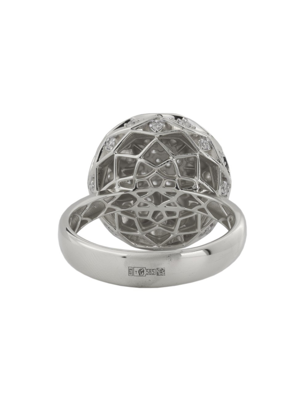 Кольцо из белого золота c бриллиантами